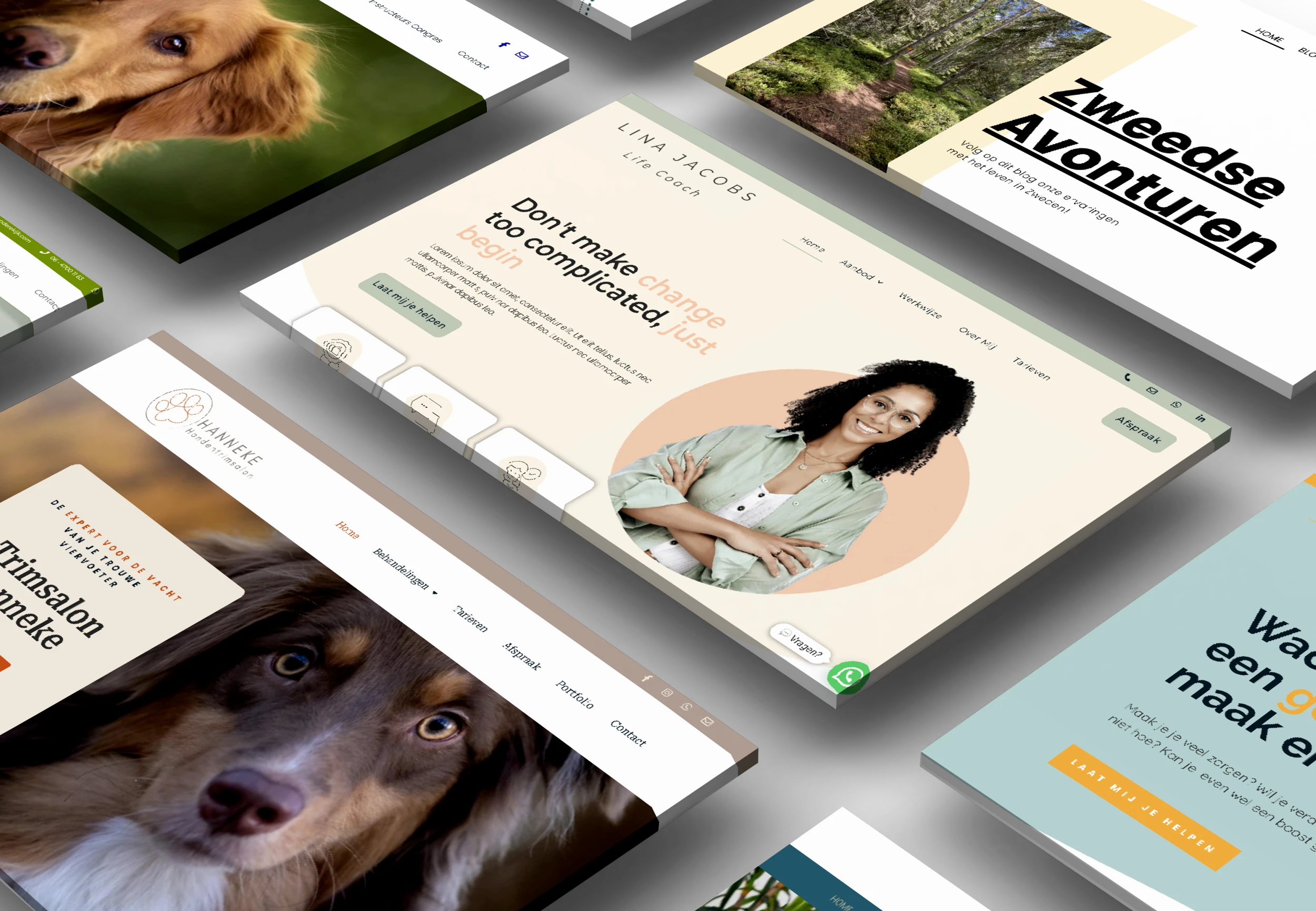 Overzicht van door MaFien gemaakte websites