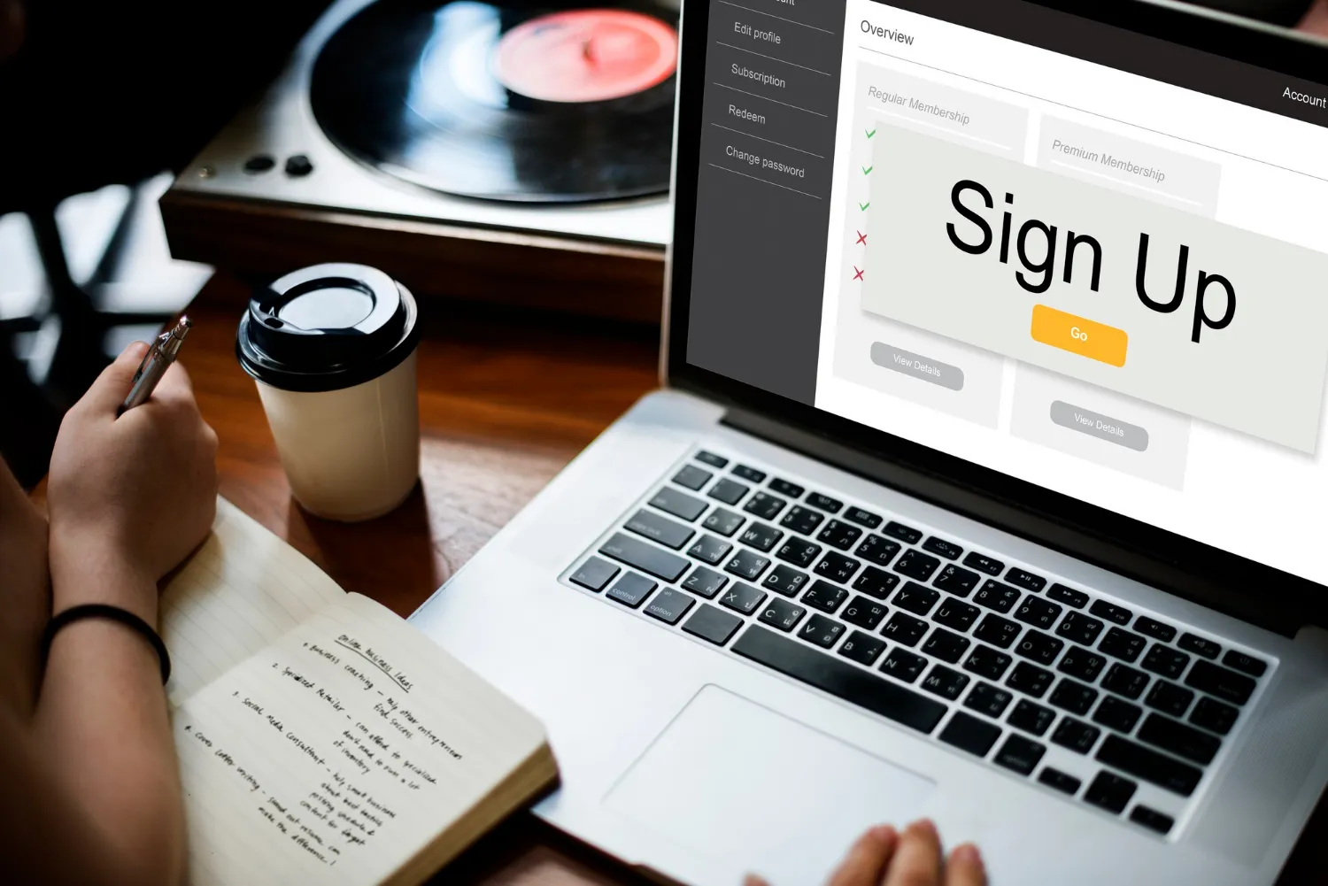 Voorbeeld van Call to Action op een website