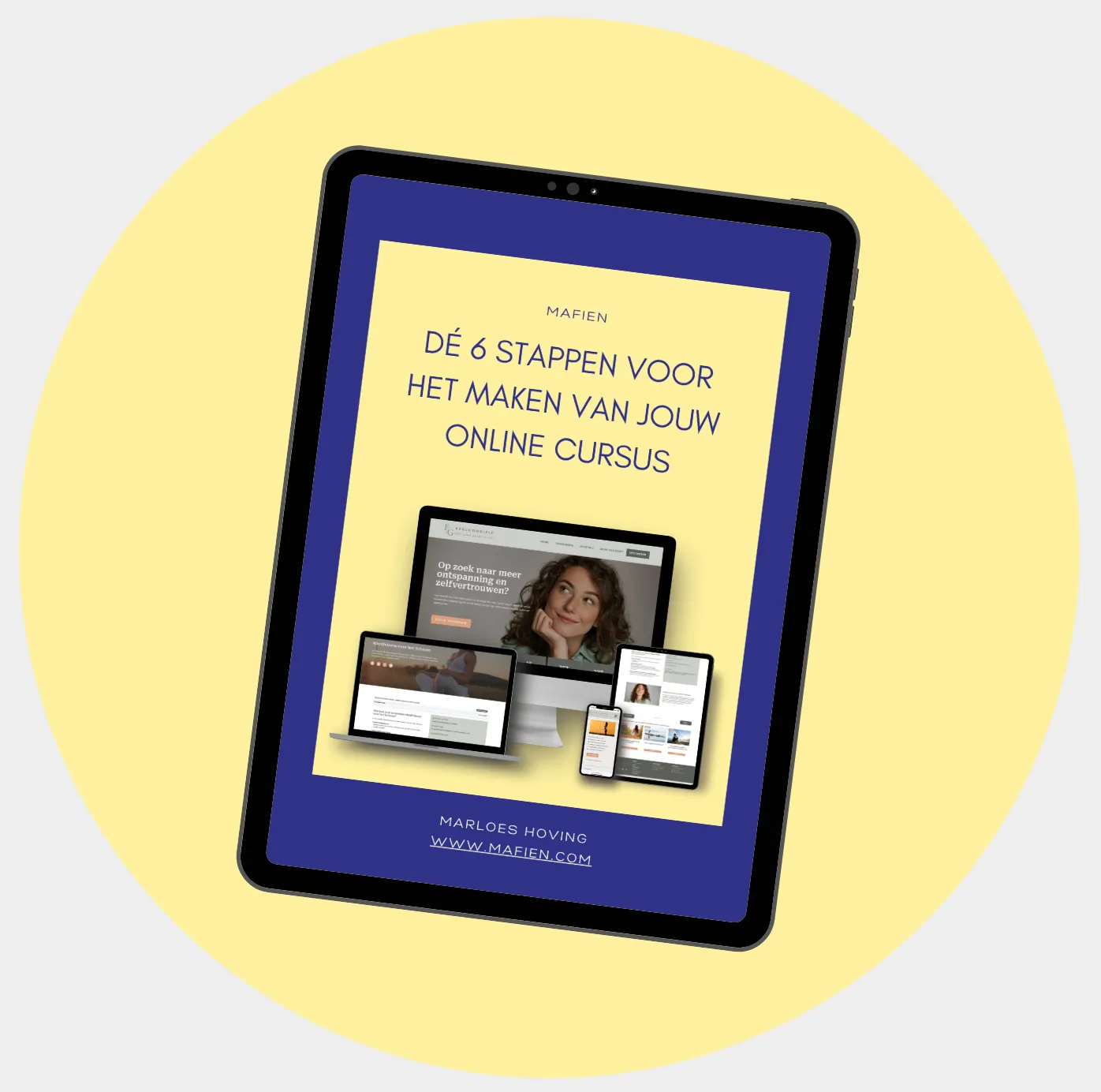 ebook - de 6 stappen voor het maken van jouw online cursus
