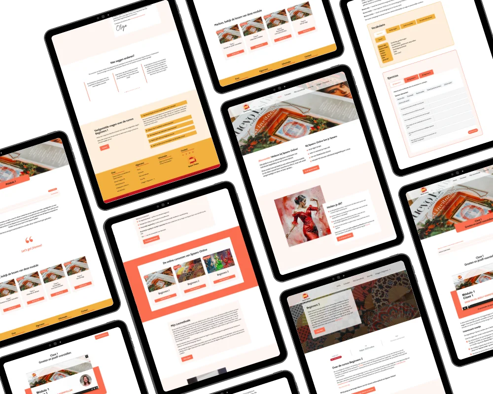 Spaans Online Portfolio - Betaalbare Websites van MaFien