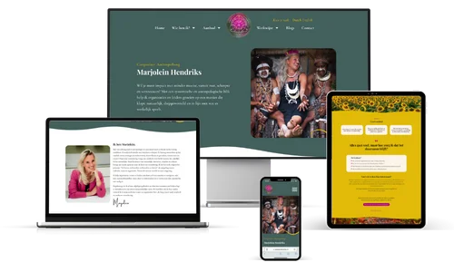 Mockup Marjolein Hendriks - Betaalbare Websites van MaFien